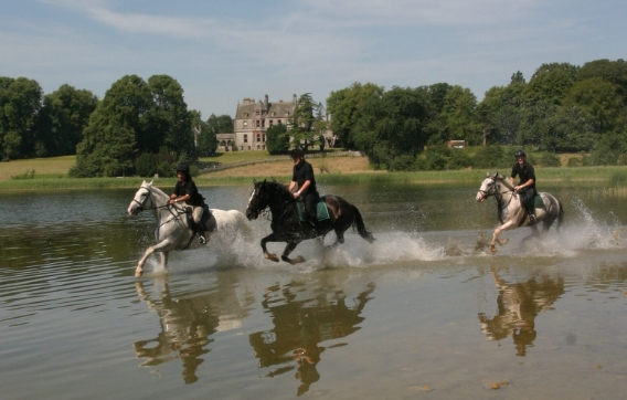 castle leslie horse riding