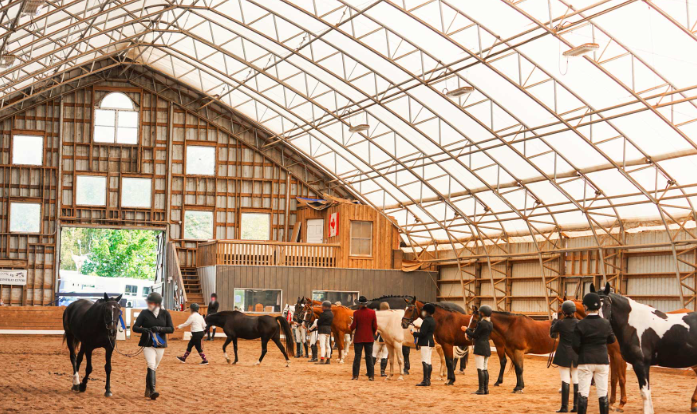 indoor horse riding