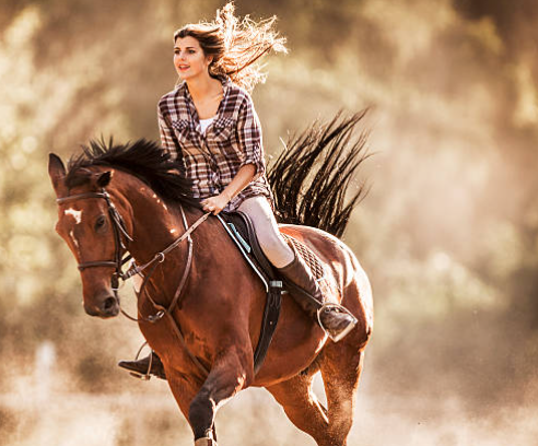 horse riding women