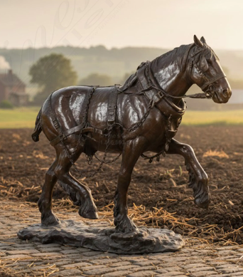 Draft Horse bronze sculpture material considerations