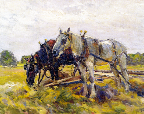 Draft Horse representation in classical paintings