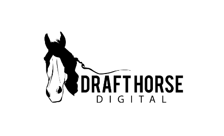 Draft Horse silhouette design for logos and branding