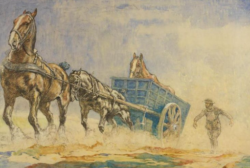 Draft Horse symbolism in European rural art